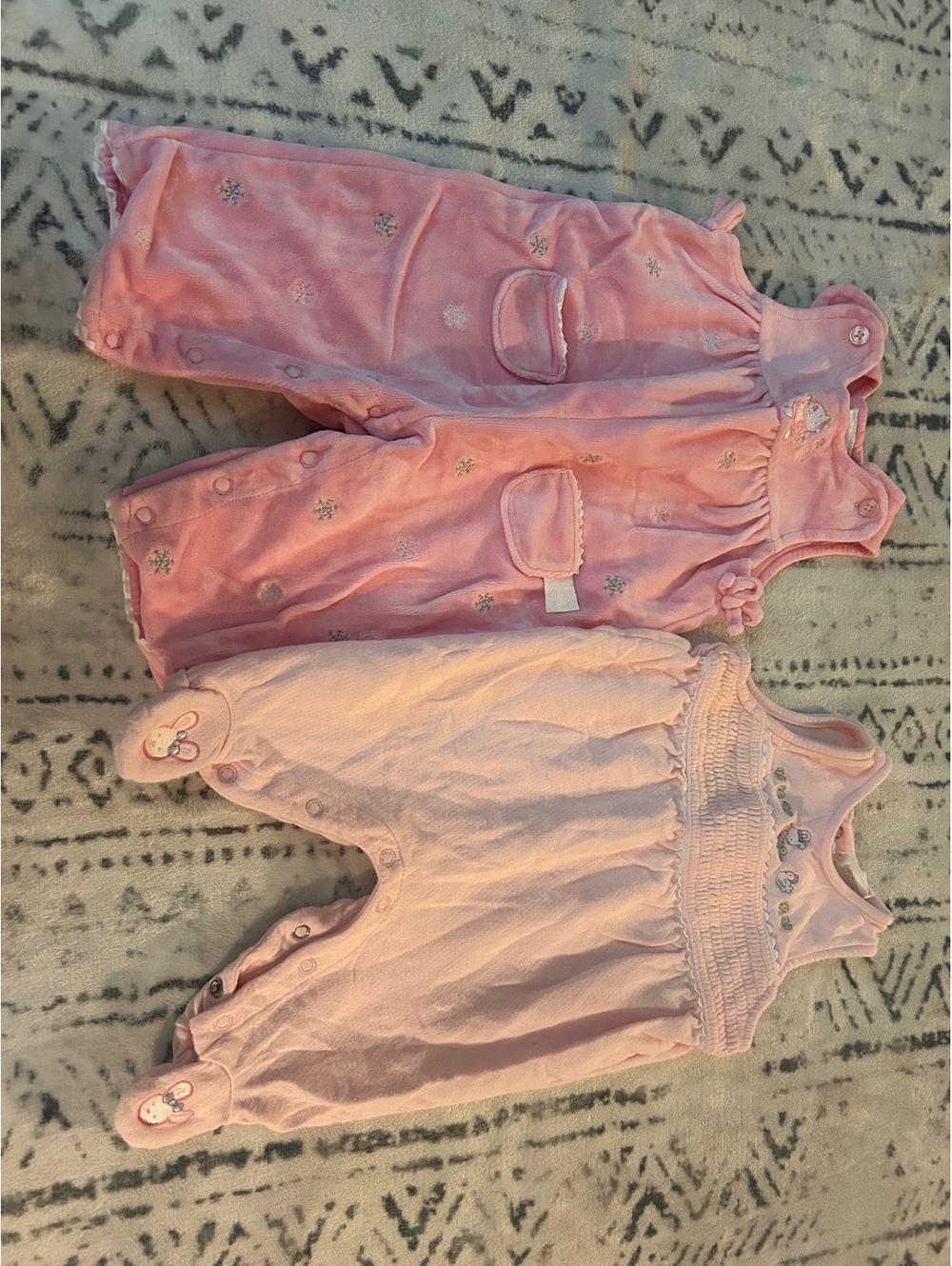 Baby Girls Pink Sleeveless One-Piece Outfit Set 3-6 Months